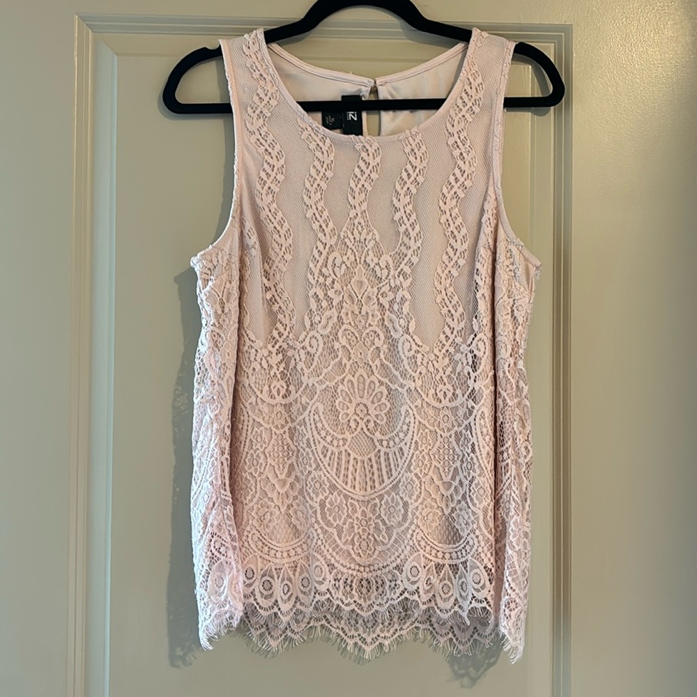Lace tank top